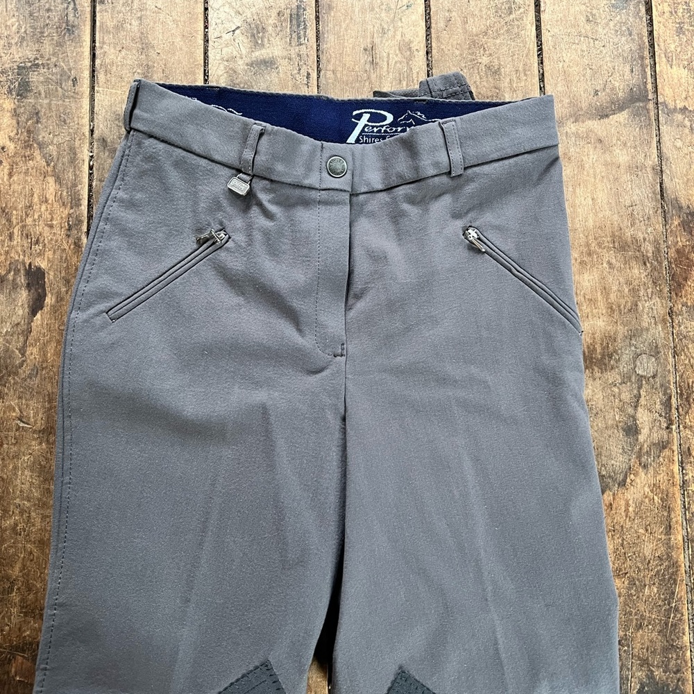 NWOT shires size 24 grey riding pants